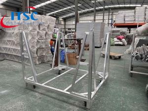 Stage Crowd Control Barrier Fence Trolley  Pyramid  for Sale